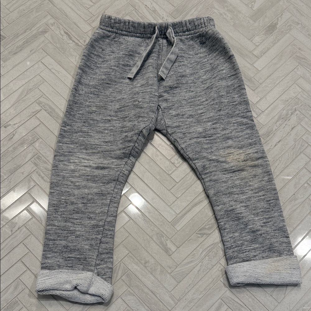 Petit Bateau Toddler Gray Cozy Sweatpants - Comfortable Everyday Bottoms, size 3 - Picture 2 of 6